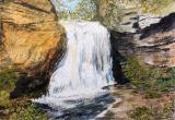 21 Barbara Hilton 'Waterfall' Watercolour.JPG